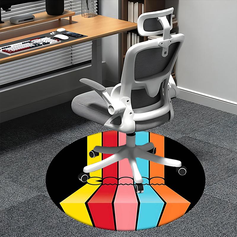 Pac Man,Retro Gaming Chair mat Round Rug Office carpet, Machine Washable, Non slip, Suitable for Living Rooms, Bedrooms 80cm
Pac Man,Retro Gaming Chair mat Round Rug Office carpet, Machine Washable, Non slip, Suitable for Living Rooms, Bedrooms 80cm