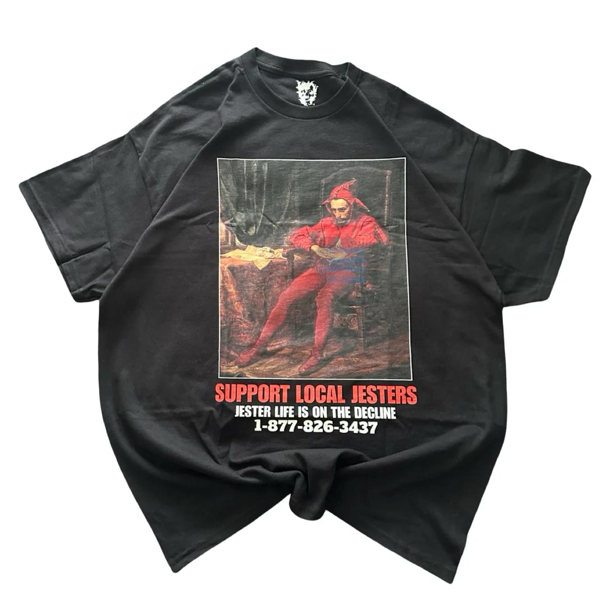 Stanczyk Support Local Jester Tee Goth Grunge Alternative Emo Black Shirt Mens 4XL
Stanczyk Support Local Jester Tee Goth Grunge Alternative Emo Black Shirt Mens 4XL