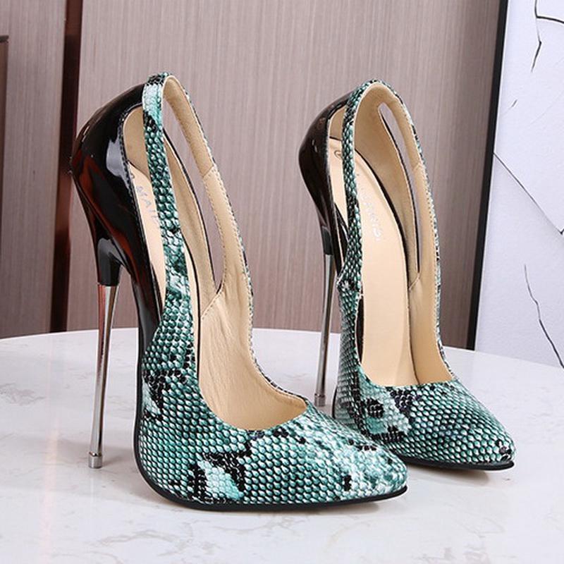 Lady Sexy Pointed Toe Snake Metal High Thin Heel Shoes Shallow Mouth Single Shoes Nightclub Party Banquet Cross Dressing Pumps 46 зелений
Lady Sexy Pointed Toe Snake Metal High Thin Heel Shoes Shallow Mouth Single Shoes Nightclub Party Banquet Cross Dressing Pumps 46 зелений