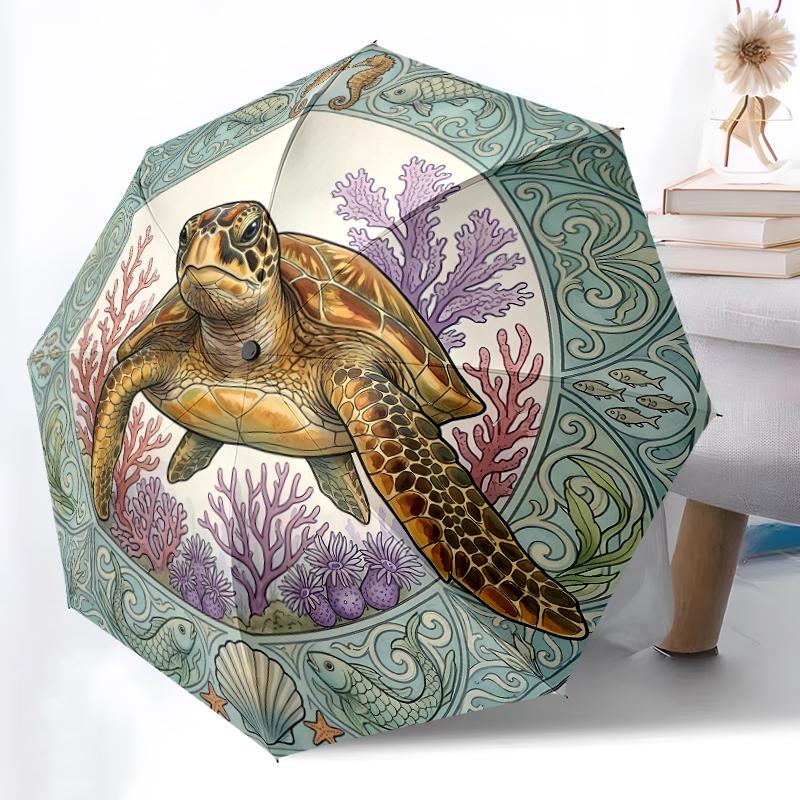 1pc Sturdy 8-Bone Auto Umbrella, Ancient Sea Turtles Umbrella, Digital Printed, Foldable Umbrella for On-the-Go Outdoor Use
1pc Sturdy 8-Bone Auto Umbrella, Ancient Sea Turtles Umbrella, Digital Printed, Foldable Umbrella for On-the-Go Outdoor Use
