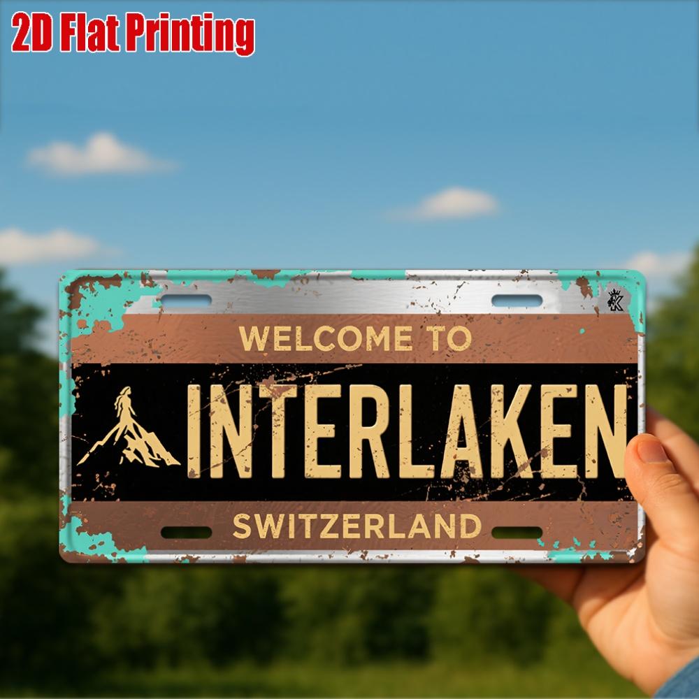D Flatpc Vintage Metal Sign Decorative Aluminum Sign ( ) WELCOME TO INTERLAKEN Home and Wall Decor 15x30cm(5.9x7.8inch)
D Flatpc Vintage Metal Sign Decorative Aluminum Sign ( ) WELCOME TO INTERLAKEN Home and Wall Decor 15x30cm(5.9x7.8inch)