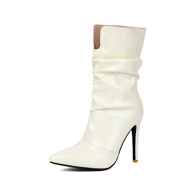 ANNYMOLI Women PU Leather Mid Calf Boots Pointed Toe Thin High Heels Pleated Ladies Fashion Shoes Autumn Winter Blue 46 39 бежевий
ANNYMOLI Women PU Leather Mid Calf Boots Pointed Toe Thin High Heels Pleated Ladies Fashion Shoes Autumn Winter Blue 46 39 бежевий