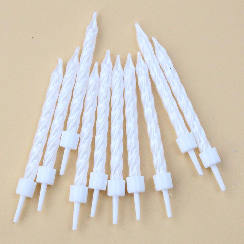 New 10-pack Threaded Birthday Candles White Pink Suction Card Pearlescent Spiral Romantic Party Candles Pink - 10 pearlescent threaded candles
New 10-pack Threaded Birthday Candles White Pink Suction Card Pearlescent Spiral Romantic Party Candles Pink - 10 pearlescent threaded candles