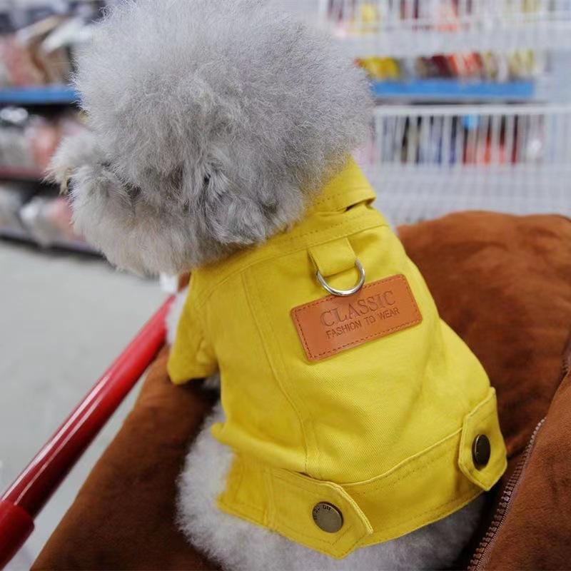 Traction denim jacket dog autumn pet small dog Teddy Schnauzer than the bear Pomeranian cat clothes autumn and winter XL
Traction denim jacket dog autumn pet small dog Teddy Schnauzer than the bear Pomeranian cat clothes autumn and winter XL