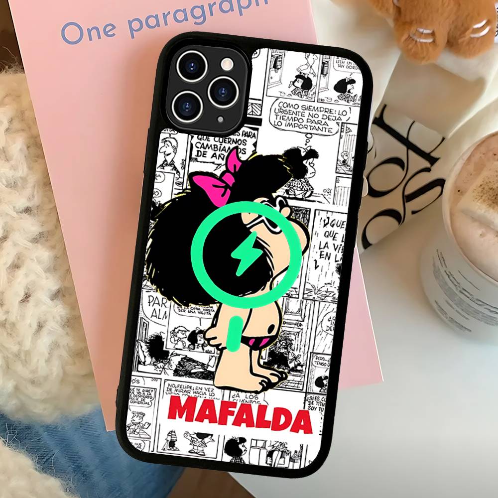 Cartoon Mafalda Phone Case For IPhone 13 14 15 11 12 16 17 Pro Max Plus For Magsafe Magnetic Shell iPhone 14pro max
Cartoon Mafalda Phone Case For IPhone 13 14 15 11 12 16 17 Pro Max Plus For Magsafe Magnetic Shell iPhone 14pro max