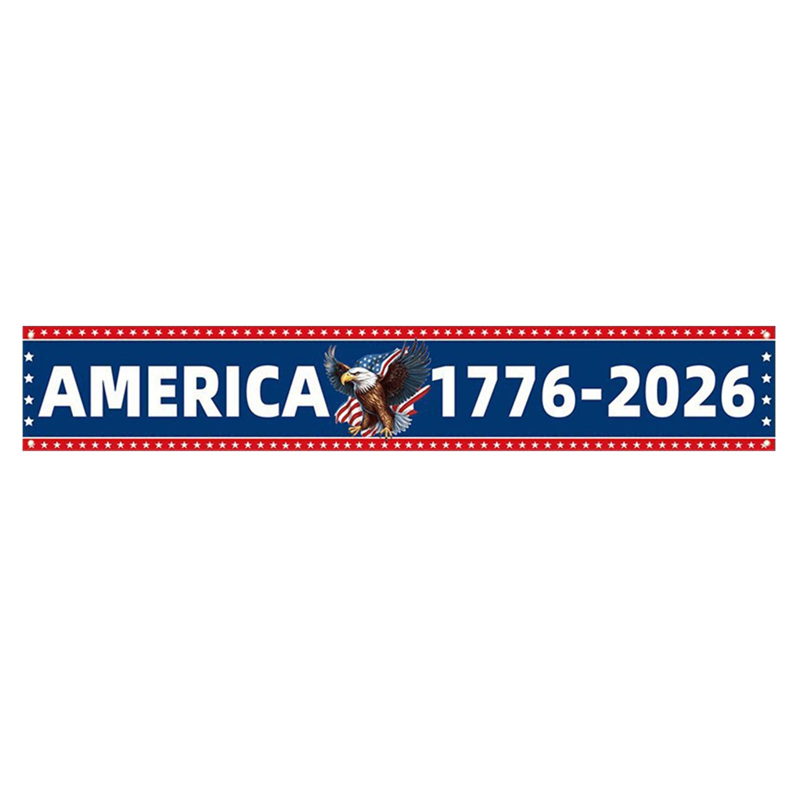 American 250th Anniversary Outdoor Porch Banner 250th Anniversary Decoration Flag One Size
American 250th Anniversary Outdoor Porch Banner 250th Anniversary Decoration Flag One Size