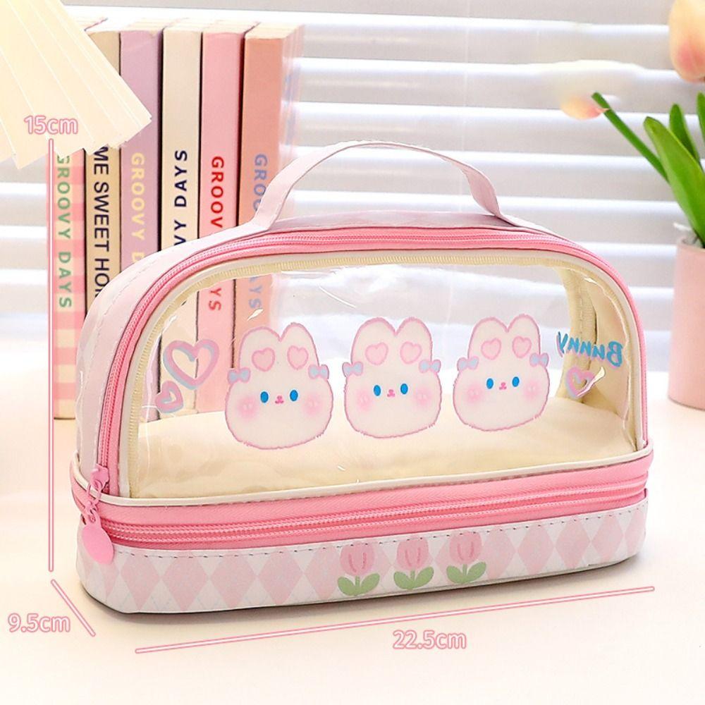 Large Capacity Pencil Case Double Layer Pen Bag Portable Stationary Organizer H
Large Capacity Pencil Case Double Layer Pen Bag Portable Stationary Organizer H