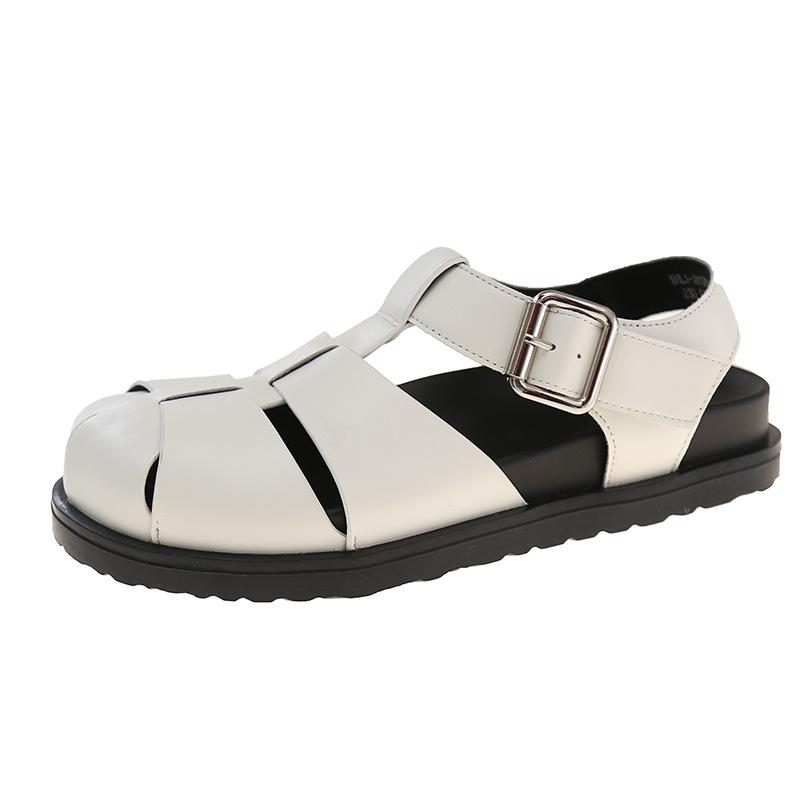 Flat bottom hollow beach bag head sandals women s 2025 summer Korean version of the new model, comfortable outer wear, woven pig cage sandals women 35 білий
Flat bottom hollow beach bag head sandals women s 2025 summer Korean version of the new model, comfortable outer wear, woven pig cage sandals women 35 білий