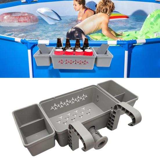 Yousheng Poolside Storage Organizer with Hook Cup Holder Pool Storage Basket for Above Ground Pools Large Capacity Pool Accessories Holder сірий
Yousheng Poolside Storage Organizer with Hook Cup Holder Pool Storage Basket for Above Ground Pools Large Capacity Pool Accessories Holder сірий