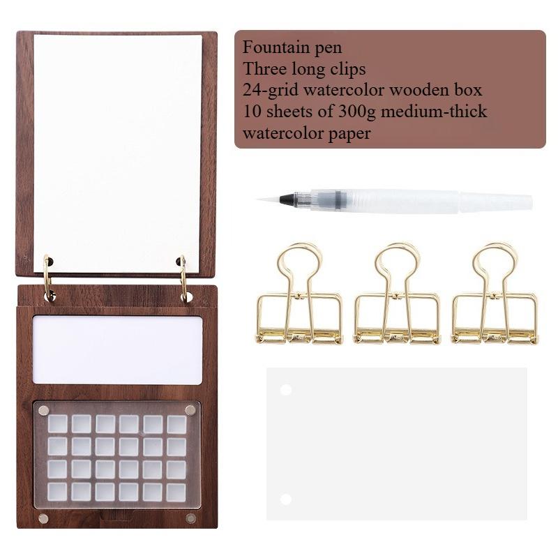 24 Grid Travel Pack Portable Loose-leaf Watercolor Set Solid Packing Box Small Artboard Art Supplies Sketch Painting Palette
24 Grid Travel Pack Portable Loose-leaf Watercolor Set Solid Packing Box Small Artboard Art Supplies Sketch Painting Palette