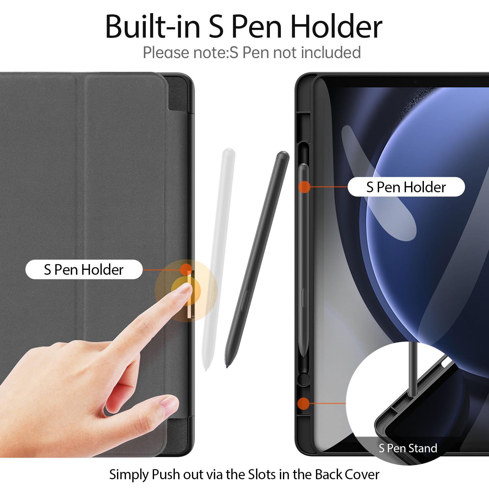 DUX DUCIS Domo Series for Samsung Galaxy Tab S10 FE/Tab S9 FE Case Tri-Fold Stand Leather Smart Folio Tablet Case Black
DUX DUCIS Domo Series for Samsung Galaxy Tab S10 FE/Tab S9 FE Case Tri-Fold Stand Leather Smart Folio Tablet Case Black