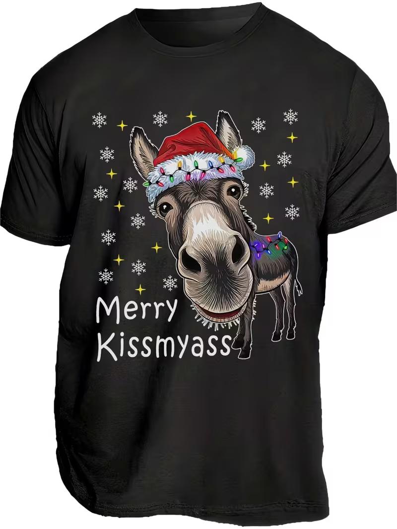 Мужская Женская Смешная Рождественская Футболка с Ушами Осла и Merry Kissmyass Юмористическая Новинка Вечеринка Одежда и Розыгрыши Хлопковая Футболка Свободный Верх 2XL
Мужская Женская Смешная Рождественская Футболка с Ушами Осла и Merry Kissmyass Юмористическая Новинка Вечеринка Одежда и Розыгрыши Хлопковая Футболка Свободный Верх 2XL