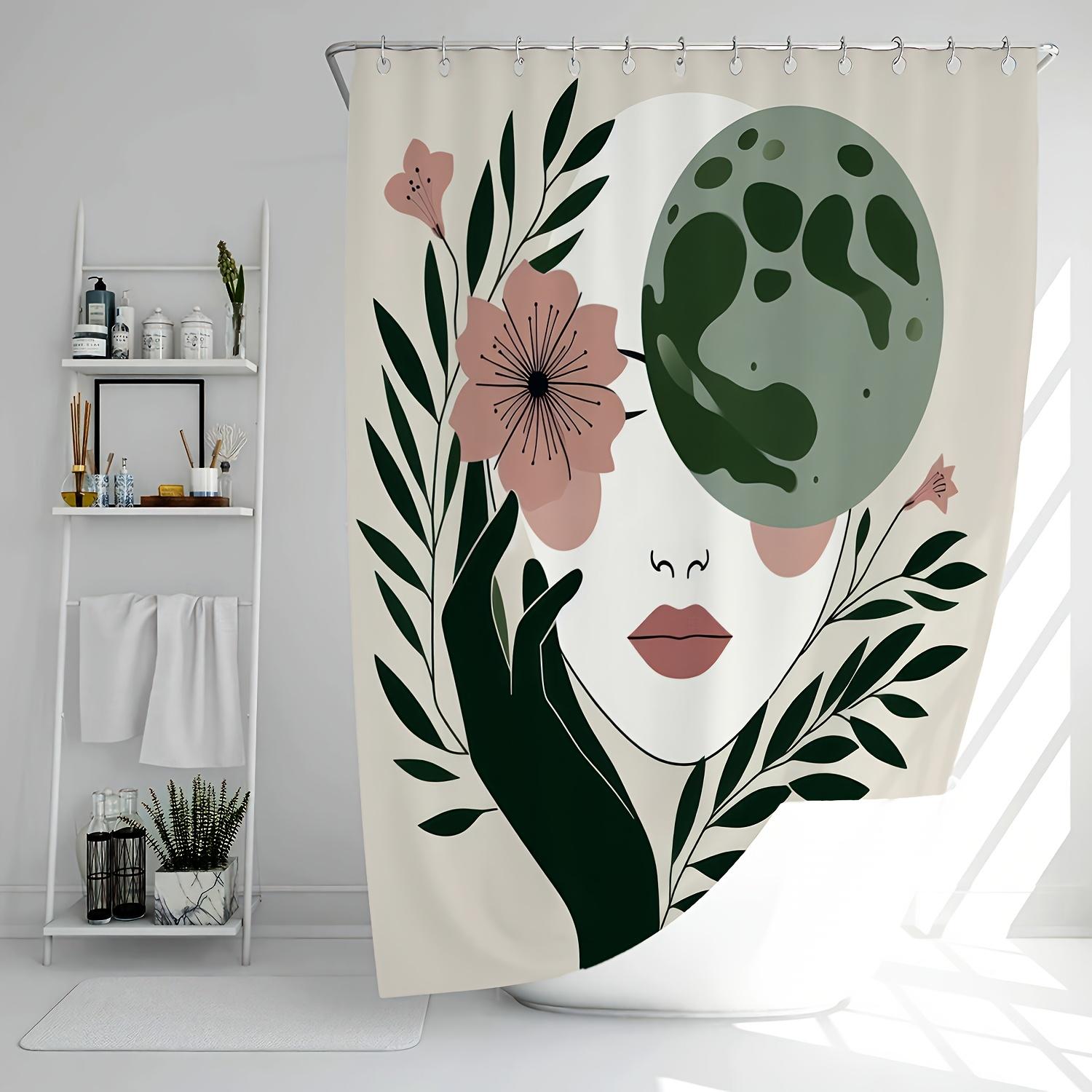 Spring & Summer Floral Shower Curtain – Waterproof Polyester With Green Leaves & Pink Flowers, For All-Season Bathroom Decor W60H190(CM)-1 Pcs
Spring & Summer Floral Shower Curtain – Waterproof Polyester With Green Leaves & Pink Flowers, For All-Season Bathroom Decor W60H190(CM)-1 Pcs
