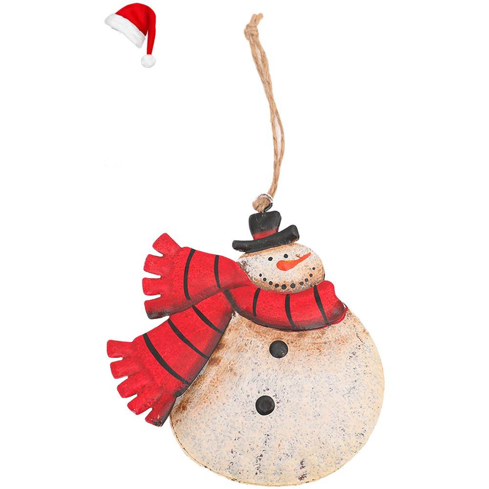 Double Sided Iron Christmas Ornament Featuring Hand Painted Santa Claus and Snowman for Seasonal Home and Tree Decoration
Double Sided Iron Christmas Ornament Featuring Hand Painted Santa Claus and Snowman for Seasonal Home and Tree Decoration