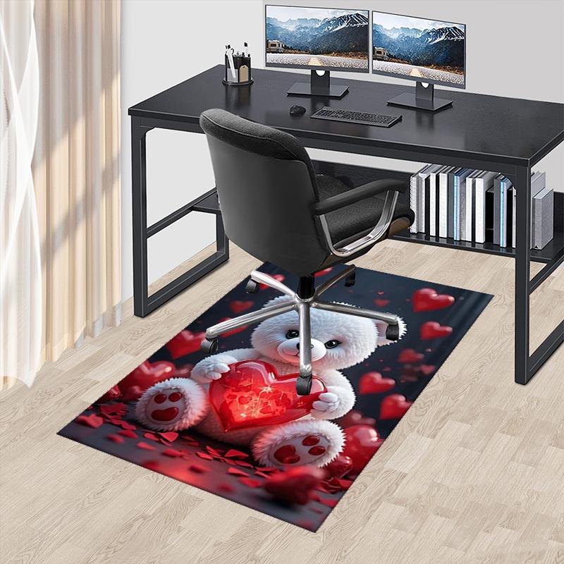 1pc Anime Teddy Bear Heart Chair Mat - Non-Slip Office Rug for Home Decor, Seasonal Gift, Suitable for Office, Living Room, Bedroom, Game Room & Dormi 60cm by 90cm
1pc Anime Teddy Bear Heart Chair Mat - Non-Slip Office Rug for Home Decor, Seasonal Gift, Suitable for Office, Living Room, Bedroom, Game Room & Dormi 60cm by 90cm