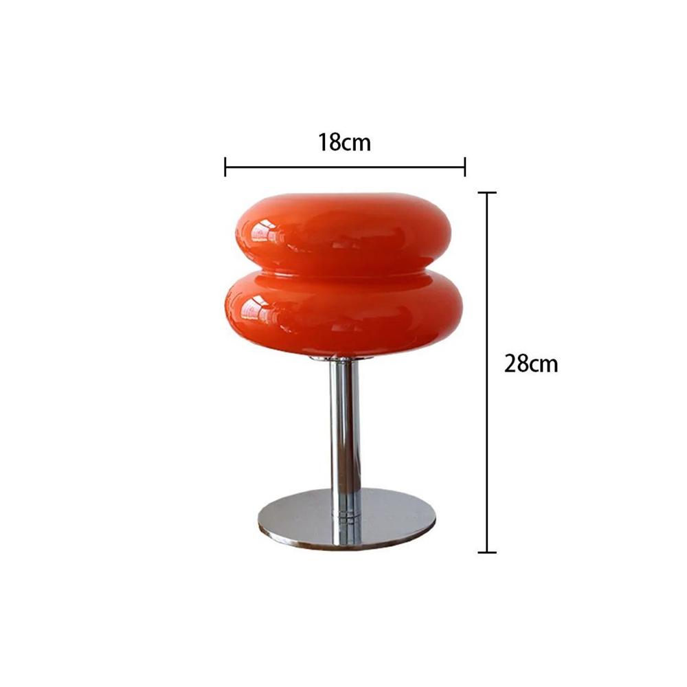 Настольная лампа в форме леденца, средневековая кремовая стеклянная лампа для гостиной, спальни, кабинета, простая атмосфера, ретро-стеклянная напольная лампа для домашнего декора