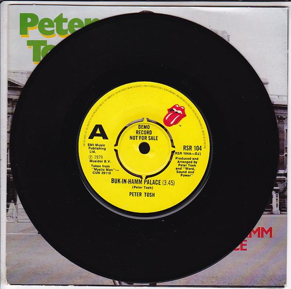 7inch Record PETER TOSH BukInHamm Palace RSR104PROMO Rolling Stones 1979 UK Reggae Ska Dub Used
7inch Record PETER TOSH BukInHamm Palace RSR104PROMO Rolling Stones 1979 UK Reggae Ska Dub Used