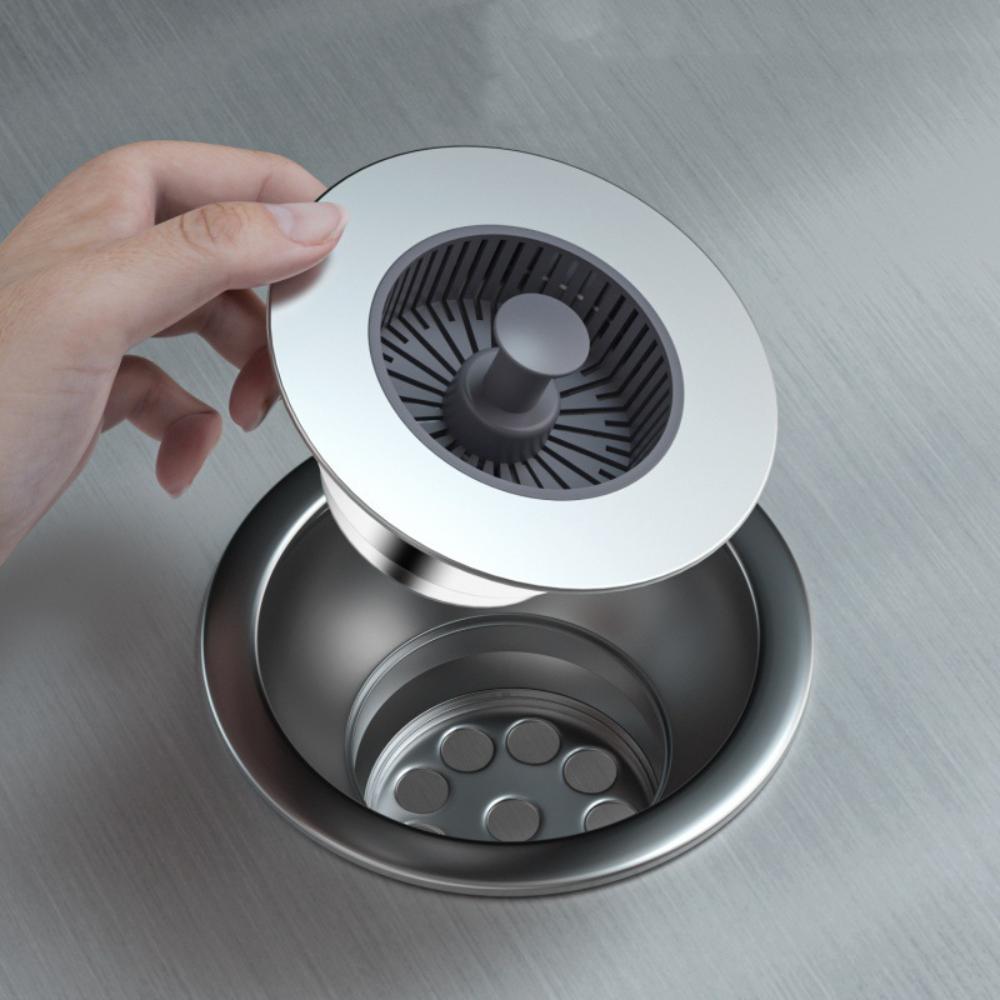 Anti-blocking Sink Filter Unidirectional Drainage Sink Drain Plug Water Shut-off Cover Kitchen срібний
Anti-blocking Sink Filter Unidirectional Drainage Sink Drain Plug Water Shut-off Cover Kitchen срібний