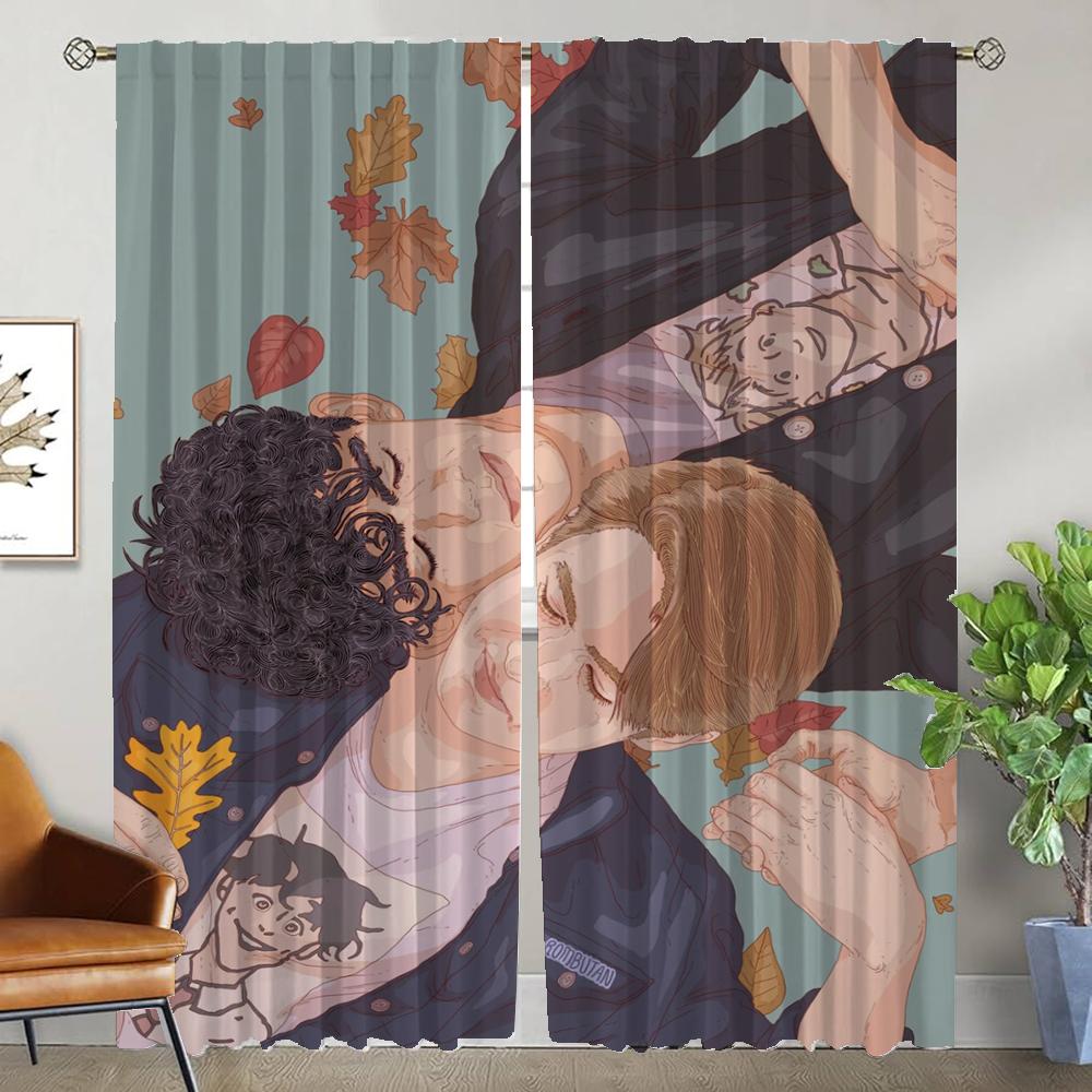 Heartstopper Curtains Child Room Window Curtain for Room 2 Panel Tulle for Bedroom Home Interior Curtains Halloween Decoration W50xH70cmx2pcs-CL
Heartstopper Curtains Child Room Window Curtain for Room 2 Panel Tulle for Bedroom Home Interior Curtains Halloween Decoration W50xH70cmx2pcs-CL