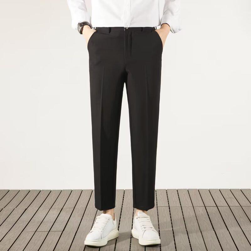 Boys Loose Straight-Leg Nine-Point Pants: Lightweight, Wrinkle-Free, Versatile Trousers for Spring and Summer 33 темно-серого
Boys Loose Straight-Leg Nine-Point Pants: Lightweight, Wrinkle-Free, Versatile Trousers for Spring and Summer 33 темно-серого