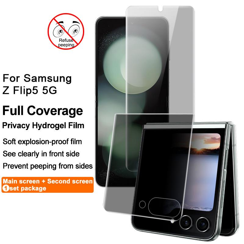 IMAK Anti-spy Hydrogel Film III For Samsung Galaxy Z Flip5 5G Front + Rear Small Screen Protector TPU Film
IMAK Anti-spy Hydrogel Film III For Samsung Galaxy Z Flip5 5G Front + Rear Small Screen Protector TPU Film