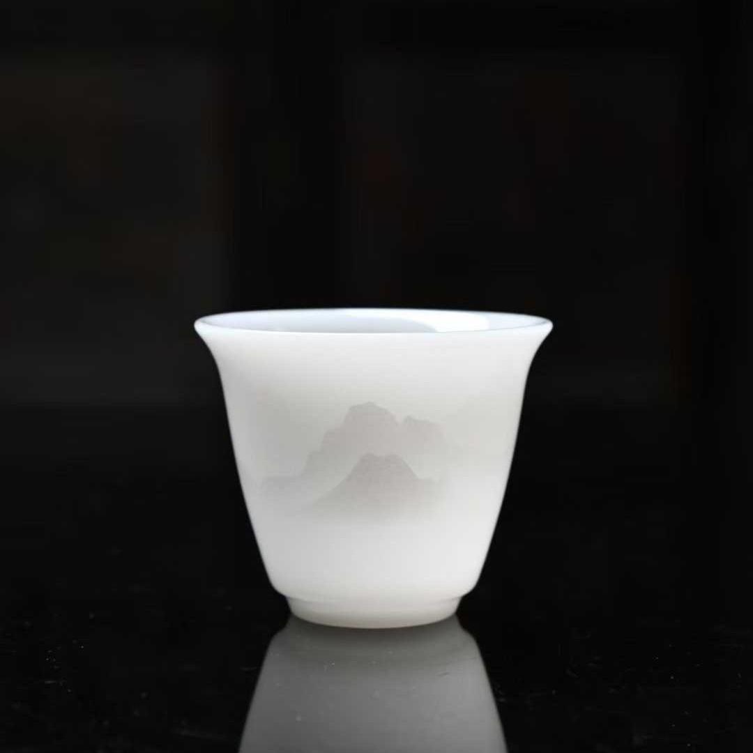 Light Luxury Kung Fu Teacup Small Cup Exquisite Jade Porcelain Ceramic Cup Tea Cup Source 59ml
Light Luxury Kung Fu Teacup Small Cup Exquisite Jade Porcelain Ceramic Cup Tea Cup Source 59ml