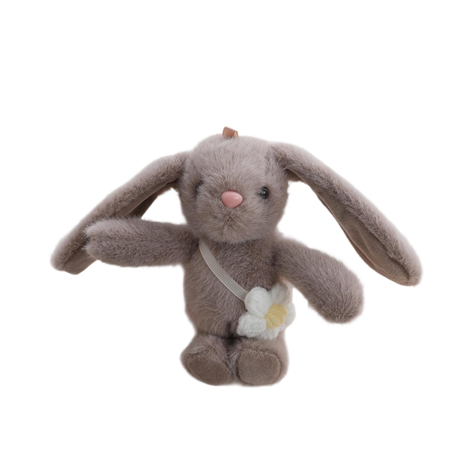 Plush Bunny Keychain Soft Stuffed Animal Bag Charm Accessory with Flower Decoration Suitable for Backpack Purse or Keyring One Size
Plush Bunny Keychain Soft Stuffed Animal Bag Charm Accessory with Flower Decoration Suitable for Backpack Purse or Keyring One Size