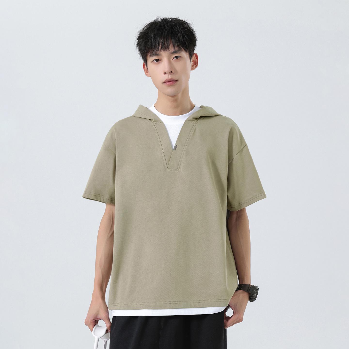 Men s Retro Streetwear Two-Piece Look Hooded Short-Sleeve Cotton T-Shirt 3XL
Men s Retro Streetwear Two-Piece Look Hooded Short-Sleeve Cotton T-Shirt 3XL