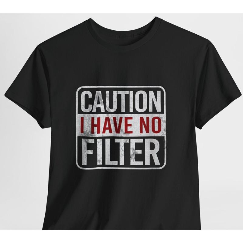 Caution I have no filter Funny sarcastic humor Short Sleeve T Shirt 5XL різнокольоровий
Caution I have no filter Funny sarcastic humor Short Sleeve T Shirt 5XL різнокольоровий
