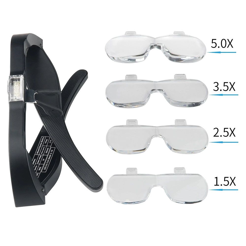 Repair For Reading Jewelers Magnifying Glasses Led Magnifier USB Rechargeable 1.5X 2.5X 3.5X 5.0X
Repair For Reading Jewelers Magnifying Glasses Led Magnifier USB Rechargeable 1.5X 2.5X 3.5X 5.0X