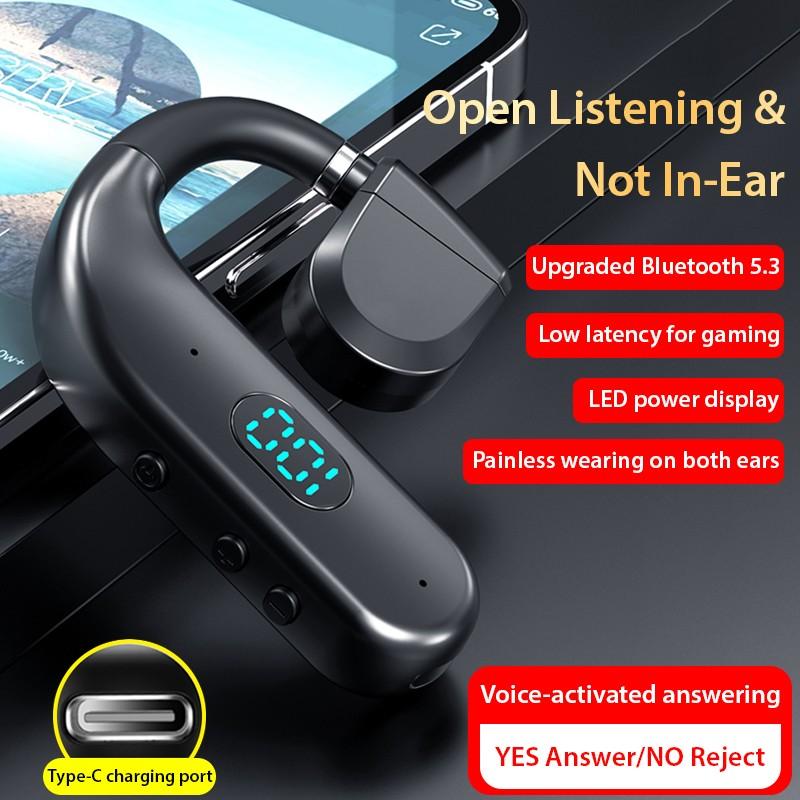 Открытые наушники Bluetooth-гарнитура Цифровой дисплей Одна гарнитура HiFi Звук Спортивный ушной крючок Безболезненное ношение Bluetooth-крючки для бизнеса
Открытые наушники Bluetooth-гарнитура Цифровой дисплей Одна гарнитура HiFi Звук Спортивный ушной крючок Безболезненное ношение Bluetooth-крючки для бизнеса