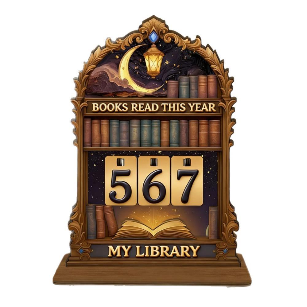 Wooden Books Read Tracker Book Lovers Gift Reading Counter Books Read This Year Reading Tracker Signage Home Library Decor темно-зелений колір
Wooden Books Read Tracker Book Lovers Gift Reading Counter Books Read This Year Reading Tracker Signage Home Library Decor темно-зелений колір