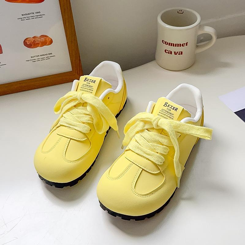 Women s Minimalist Casual Sneakers Lace-Up Low-Top Comfort Shoes for Daily Wear 40 жовтий
Women s Minimalist Casual Sneakers Lace-Up Low-Top Comfort Shoes for Daily Wear 40 жовтий