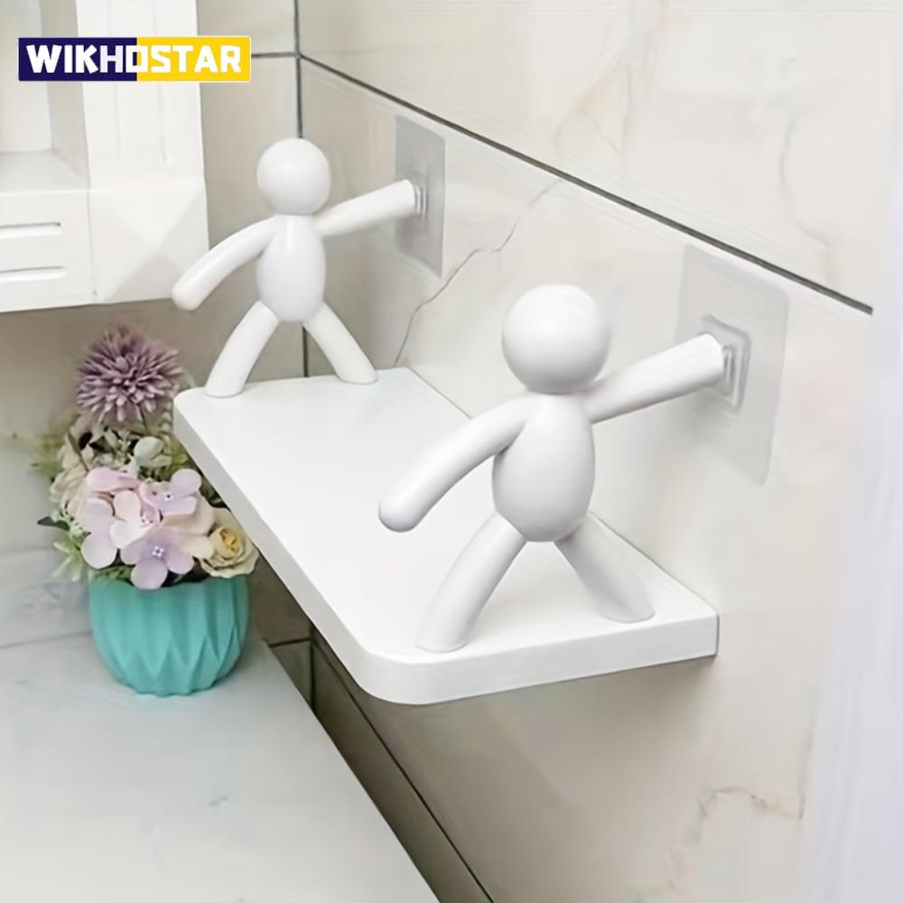 1pc Small Person Storage Rack Cartoon Non Punch Storage Rack Toilet Bathroom Cosmetics Storage Rack Seasoning Jar Sorting Rack білий
1pc Small Person Storage Rack Cartoon Non Punch Storage Rack Toilet Bathroom Cosmetics Storage Rack Seasoning Jar Sorting Rack білий