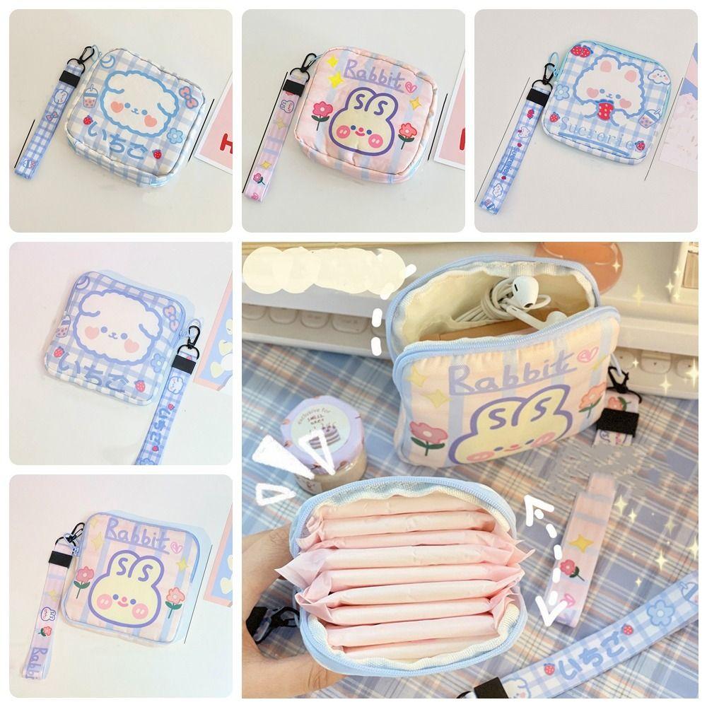 Sweet Sanitary Napkin Storage Bag Cute Grid Pattern Purse Casual Makeup Bag Student Style1
Sweet Sanitary Napkin Storage Bag Cute Grid Pattern Purse Casual Makeup Bag Student Style1