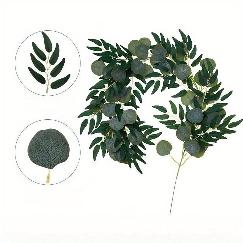 1Pc Eucalyptus Mixed 7-Leaf Willow Leaves (39.37 inches/78.74 inches), Can Be Used for Outdoor Ceremony Decoration, Table C enterpiece 7
1Pc Eucalyptus Mixed 7-Leaf Willow Leaves (39.37 inches/78.74 inches), Can Be Used for Outdoor Ceremony Decoration, Table C enterpiece 7