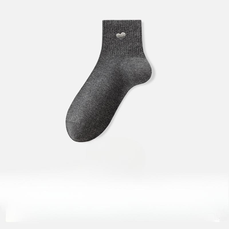 Женские летние тонкие милые хлопковые носки с влагоотводящим и антибактериальным эффектом 1 pair темно-серого
Женские летние тонкие милые хлопковые носки с влагоотводящим и антибактериальным эффектом 1 pair темно-серого