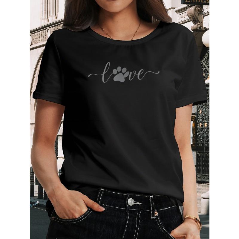 Women s Pet Lover Paw Print T-Shirt Dog Owner Casual Short Sleeve Crew Neck Soft Tee S-XXL S чёрный
Women s Pet Lover Paw Print T-Shirt Dog Owner Casual Short Sleeve Crew Neck Soft Tee S-XXL S чёрный