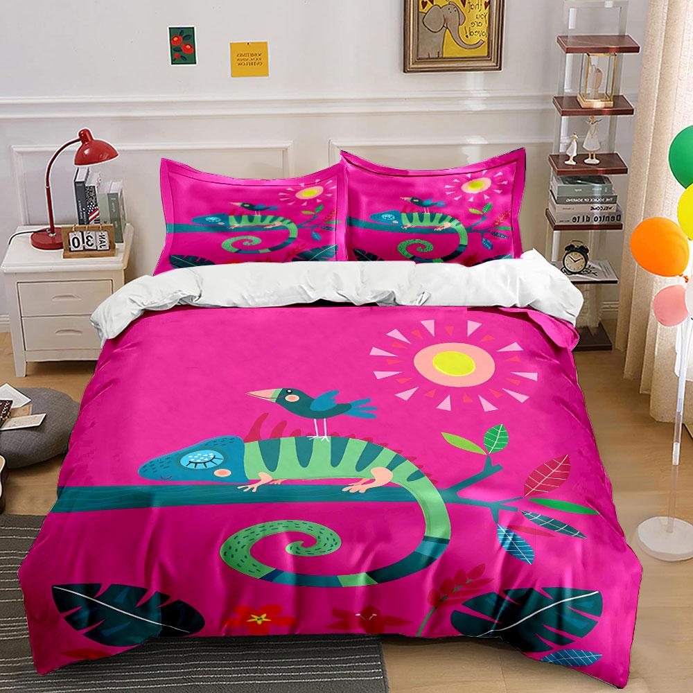 Chameleon, bird, sun, leaves. Bedding sets Duvet cover sets Duvet covers Pillowcases(1 * Duvet Cover 2 * Pillowcases, without duvet insert) 135x200cm
Chameleon, bird, sun, leaves. Bedding sets Duvet cover sets Duvet covers Pillowcases(1 * Duvet Cover 2 * Pillowcases, without duvet insert) 135x200cm