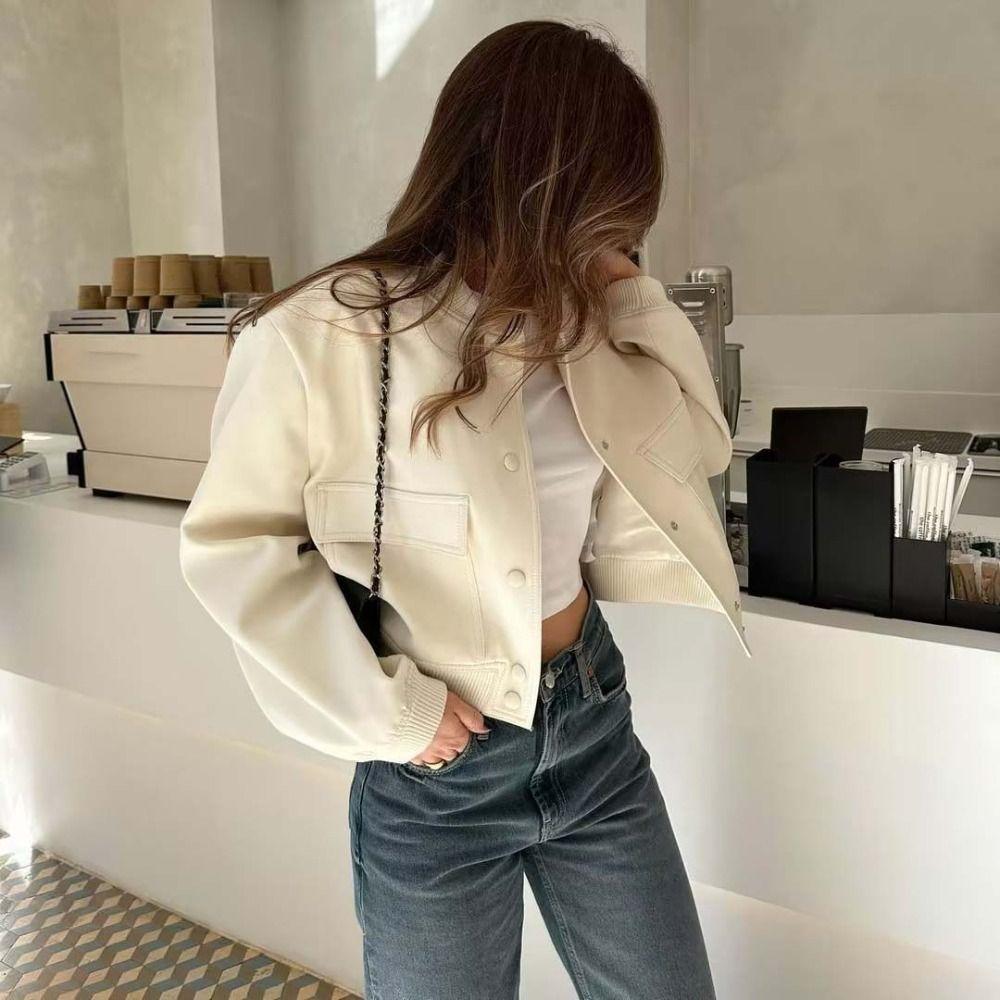 Long Sleeve Cropped Jacket Women Button Crop Outerwear Casual Autumn Winter Coat Women S абрикосовый
Long Sleeve Cropped Jacket Women Button Crop Outerwear Casual Autumn Winter Coat Women S абрикосовый