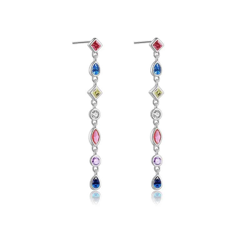 925 Silver Colored Zircon Round Cubic Zirconia Stone Drop Earrings Women Shape Earring Classic Sparkling Earring
925 Silver Colored Zircon Round Cubic Zirconia Stone Drop Earrings Women Shape Earring Classic Sparkling Earring