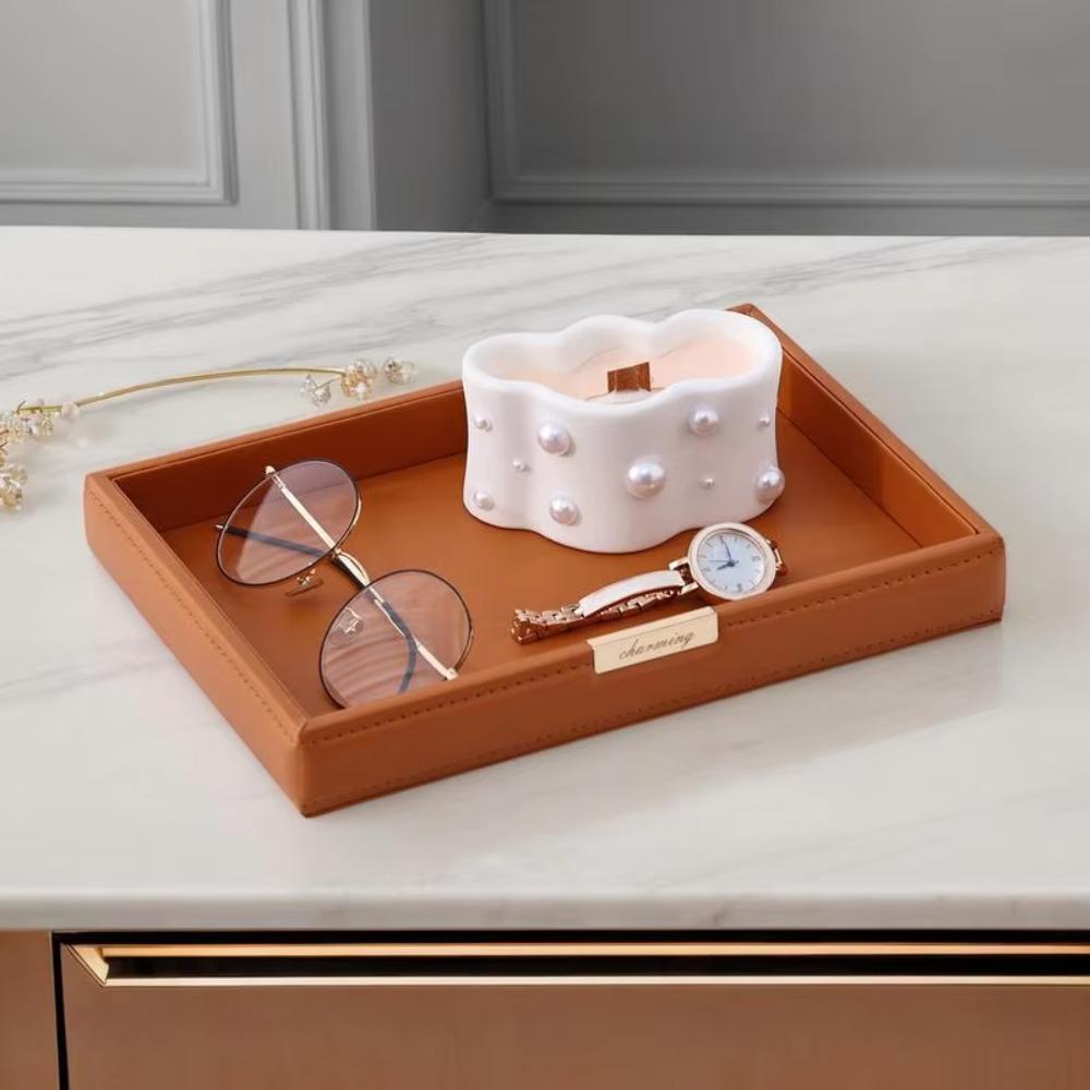 Nordic Desktop Storage Tray Leather Decorative Vanity Tray Watch Holder Perfume Tray Bedroom зелений
Nordic Desktop Storage Tray Leather Decorative Vanity Tray Watch Holder Perfume Tray Bedroom зелений