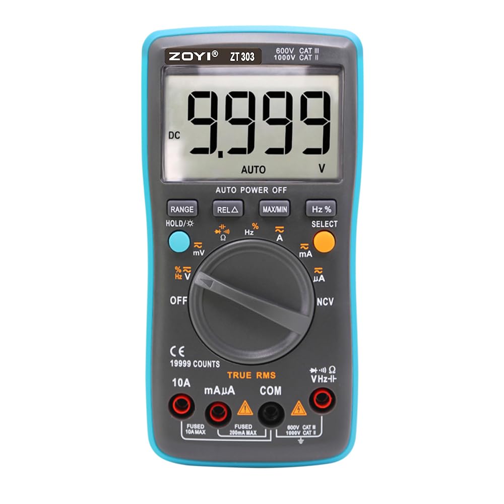 ZT303 Digital Multimeter with Auto Ranging - High-Precision Tester for Professionals United States
ZT303 Digital Multimeter with Auto Ranging - High-Precision Tester for Professionals United States
