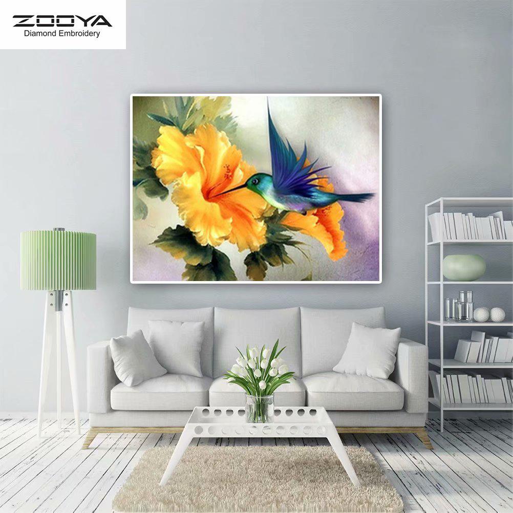 ЗООЯ DIY 5D полная квадратная алмазная картина птица цветок вышивка крестиком домашний декор 
ЗООЯ DIY 5D полная квадратная алмазная картина птица цветок вышивка крестиком домашний декор