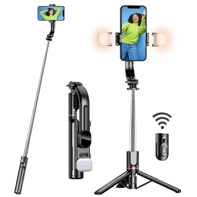 L13D Bluetooth Extendable Selfie Stick with Dual Fill Lights
L13D Bluetooth Extendable Selfie Stick with Dual Fill Lights