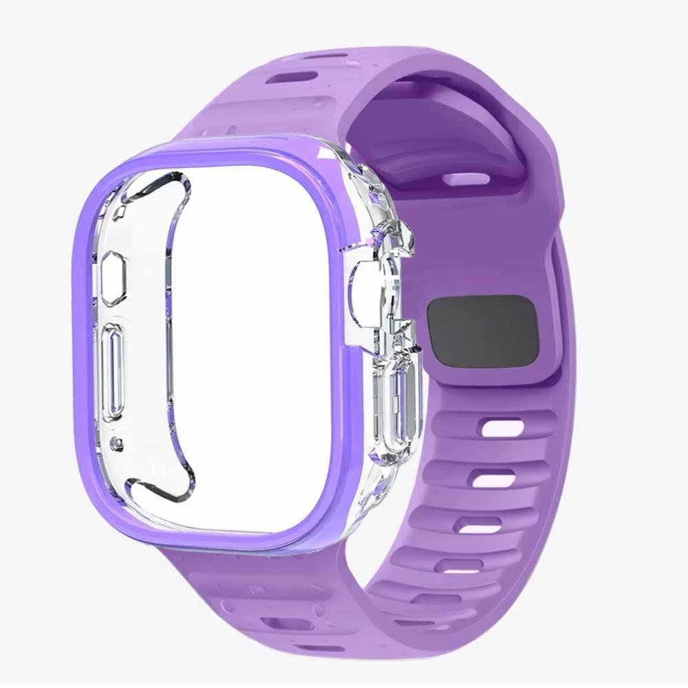 Мягкий спортивный силиконовый ремешок + Прозрачный ледяной чехол для Apple Watch Series10/11 42мм 46мм для iWatch 9876 SE3 5 4 45мм 44 41 49мм Ultra3 49mm-Ultra 3
Мягкий спортивный силиконовый ремешок + Прозрачный ледяной чехол для Apple Watch Series10/11 42мм 46мм для iWatch 9876 SE3 5 4 45мм 44 41 49мм Ultra3 49mm-Ultra 3