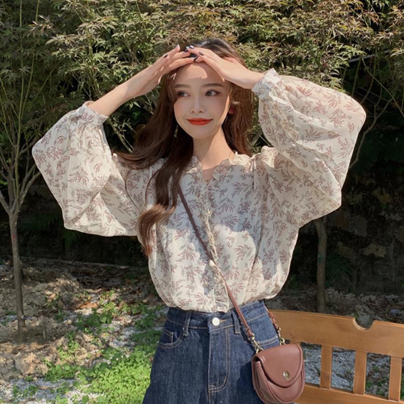 Блузка из шифона с цветочным принтом в корейском стиле и пышными рукавами - Женский топ с длинным рукавом 2025 2XL абрикосовый
Блузка из шифона с цветочным принтом в корейском стиле и пышными рукавами - Женский топ с длинным рукавом 2025 2XL абрикосовый