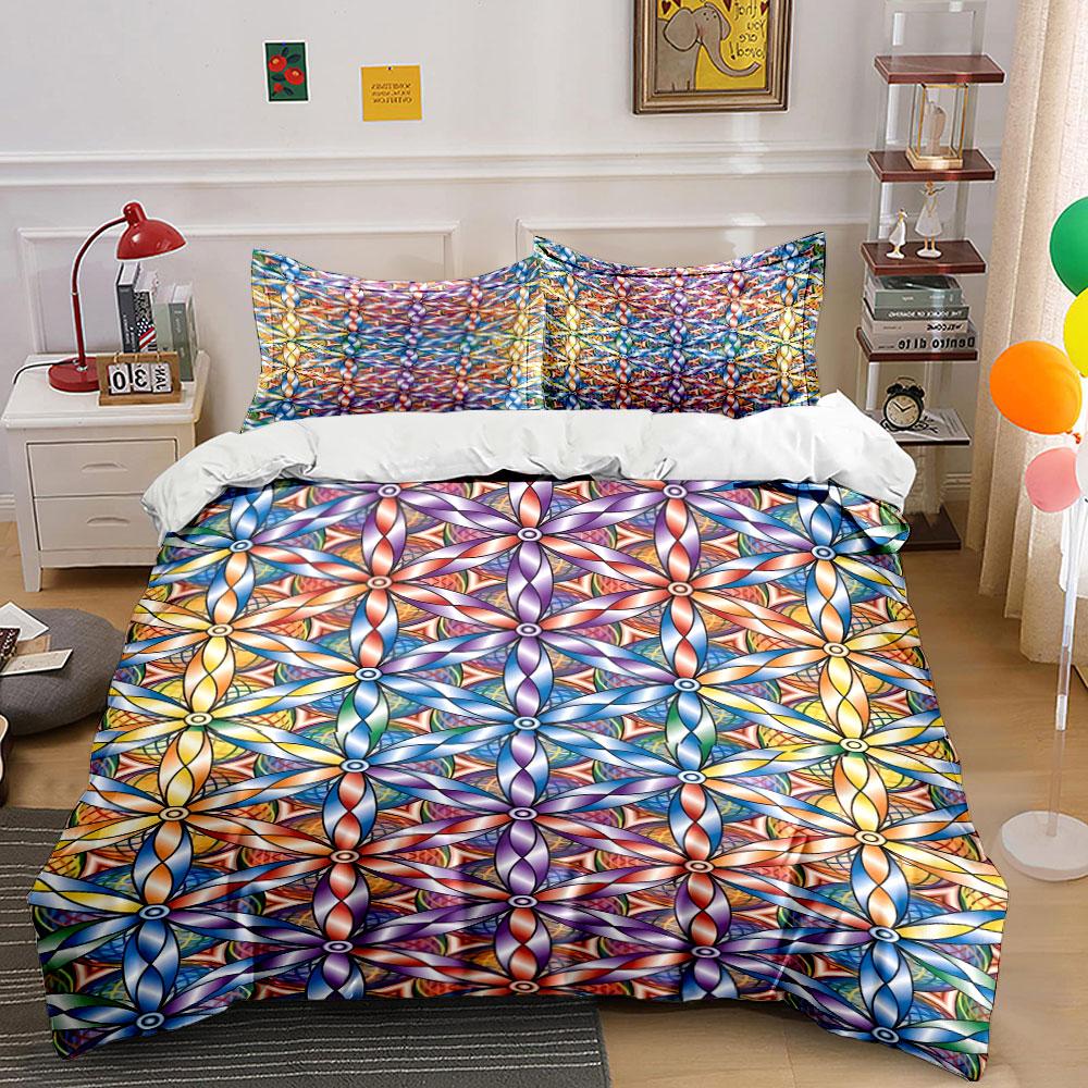 Colorful geometric floral shapes. Bedding sets Duvet cover sets Duvet covers Pillowcases(1 * Duvet Cover 2 * Pillowcases, without duvet insert) 135x200cm
Colorful geometric floral shapes. Bedding sets Duvet cover sets Duvet covers Pillowcases(1 * Duvet Cover 2 * Pillowcases, without duvet insert) 135x200cm