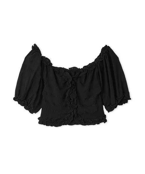 Furfur Frill Cut Blouse Black Women s RWCT252051, чёрный
Furfur Frill Cut Blouse Black Women s RWCT252051, чёрный