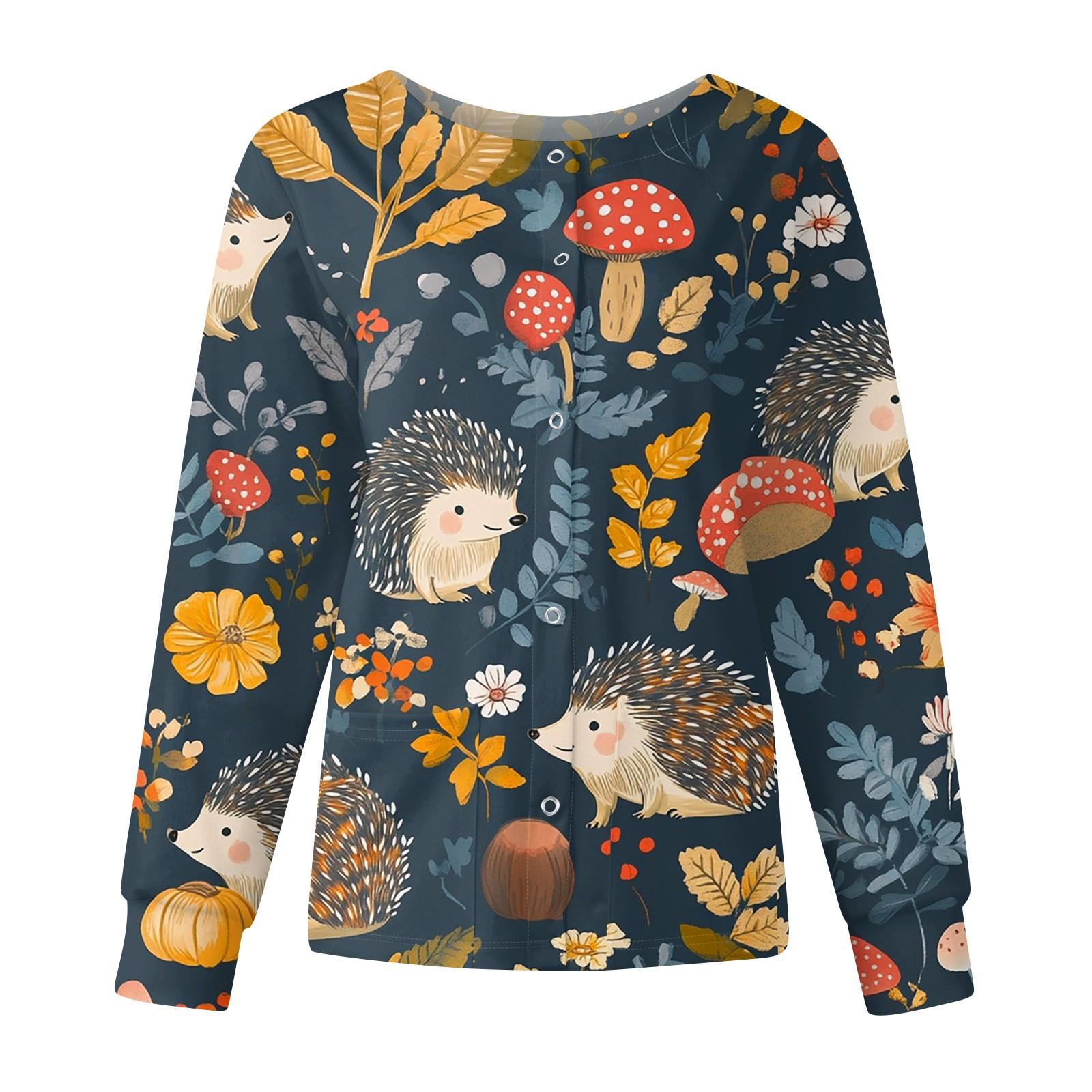 Женская повседневная модная куртка с длинным рукавом, стоячим лацканом, однобортная, с милым принтом животных, рабочая куртка, топы S
Женская повседневная модная куртка с длинным рукавом, стоячим лацканом, однобортная, с милым принтом животных, рабочая куртка, топы S